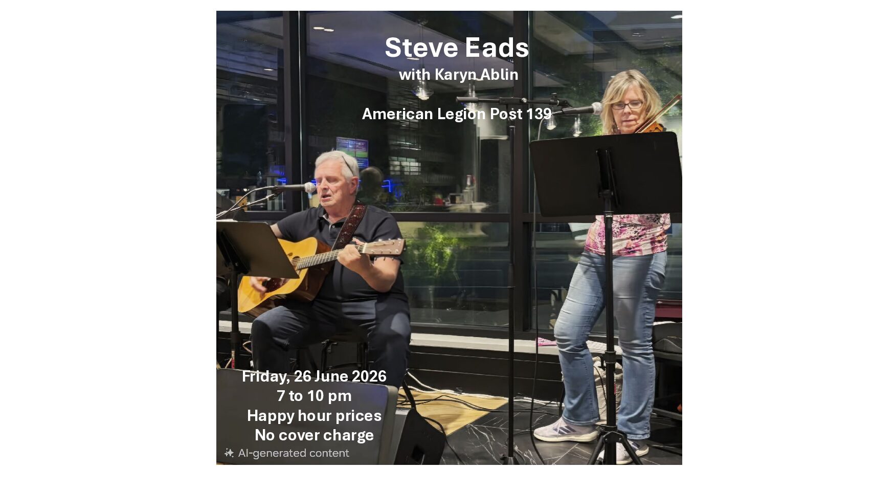 Live Music w/ Steve Eads